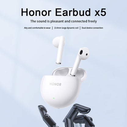 Honor Earbuds X5 Semi-in-ear Smart Call Noise Reduction Wireless Bluetooth Earphones(Coral Pink) - Bluetooth Earphone by Huawei | Online Shopping UK | buy2fix