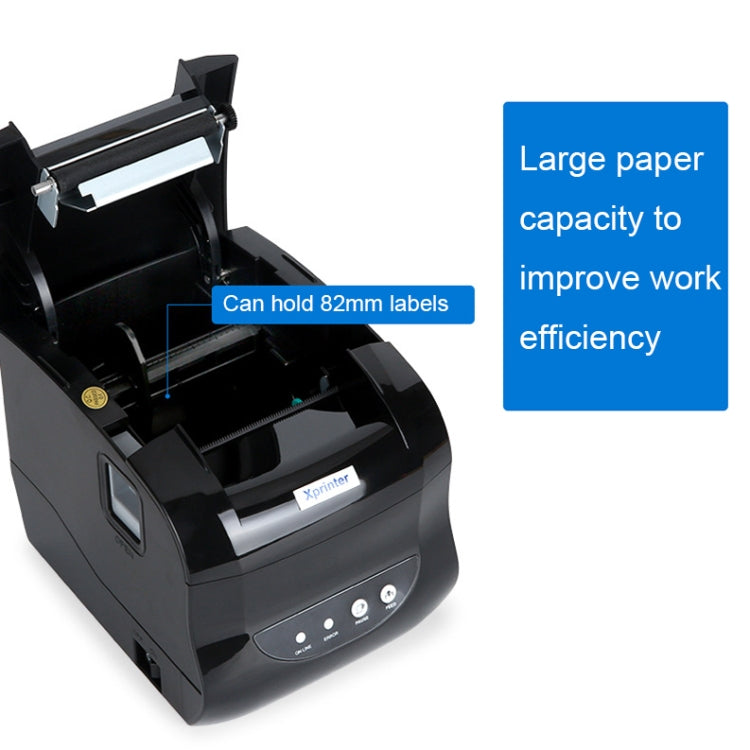 Xprinter XP-365B 80mm Thermal Label Printer Clothing Tag Supermarket Barcode Printer, Plug: UK Plug(Bluetooth Version) - Printer by Xprinter | Online Shopping UK | buy2fix