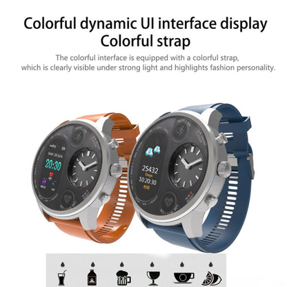 T3 Dual Display Smart Watch For Men IP68 Waterproof Fitness Bracelet 15 Days Standby Business Smartwatch Activity Tracker(Blue) - Smart Wear by buy2fix | Online Shopping UK | buy2fix