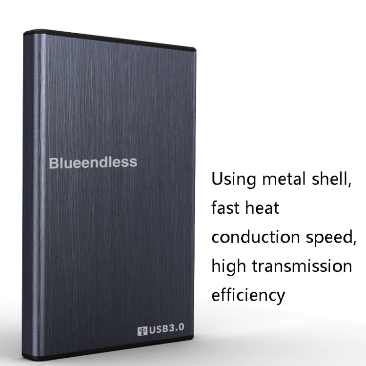 Blueendless U23T 2.5 inch Mobile Hard Disk Case USB3.0 Notebook External SATA Serial Port SSD, Colour: Black - HDD Enclosure by Blueendless | Online Shopping UK | buy2fix