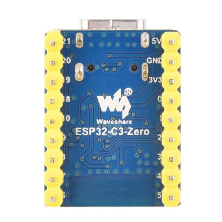 Waveshare 2.4GHz ESP32-C3 Mini Development Board, Based ESP32-C3FN4 Single-core Processor with Header - Boards & Shields by Waveshare | Online Shopping UK | buy2fix