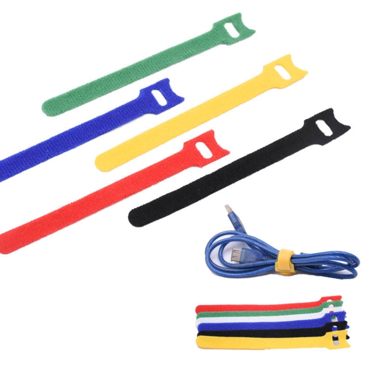 60 PCS T-Shaped Cable Organizer Belt Nylon Winder Buckle, Length: 20cm(Color Random Delivery) - Cable Organizer by buy2fix | Online Shopping UK | buy2fix