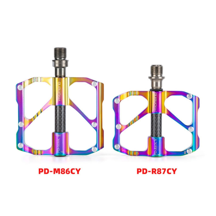 1 Pair PROMEND Three Peilin Bearing Aluminum Alloy CNC Bicycle Colorful Pedal PD-R87CY - Outdoor & Sports by PROMEND | Online Shopping UK | buy2fix