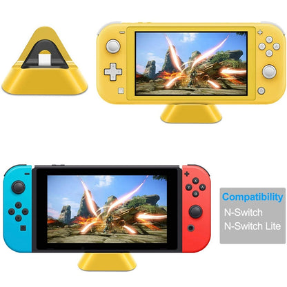 2 PCS DOBE TNS-19062 Host Charging Bottom Portable Triangle Game Console Charger For Switch / Lite(Yellow) - Toys & Hobbies by DOBE | Online Shopping UK | buy2fix