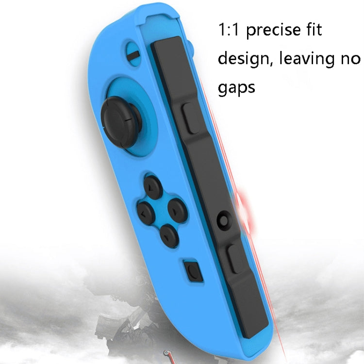 IINE Gamepad Silicone Flat Protective Sleeve Handle Split Silicone Case For Nintendo Switch Joy-Con(Red Blue-L444) - Cases by IINE | Online Shopping UK | buy2fix
