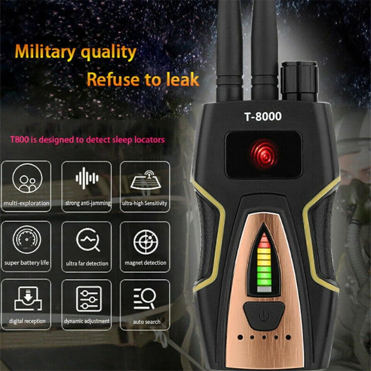 T8000 Wireless Signal Detector GPS Defense Location Finding Camera Anti-Candid Anti-Tracking Detection Instrument - WiFi Signal Detector by buy2fix | Online Shopping UK | buy2fix