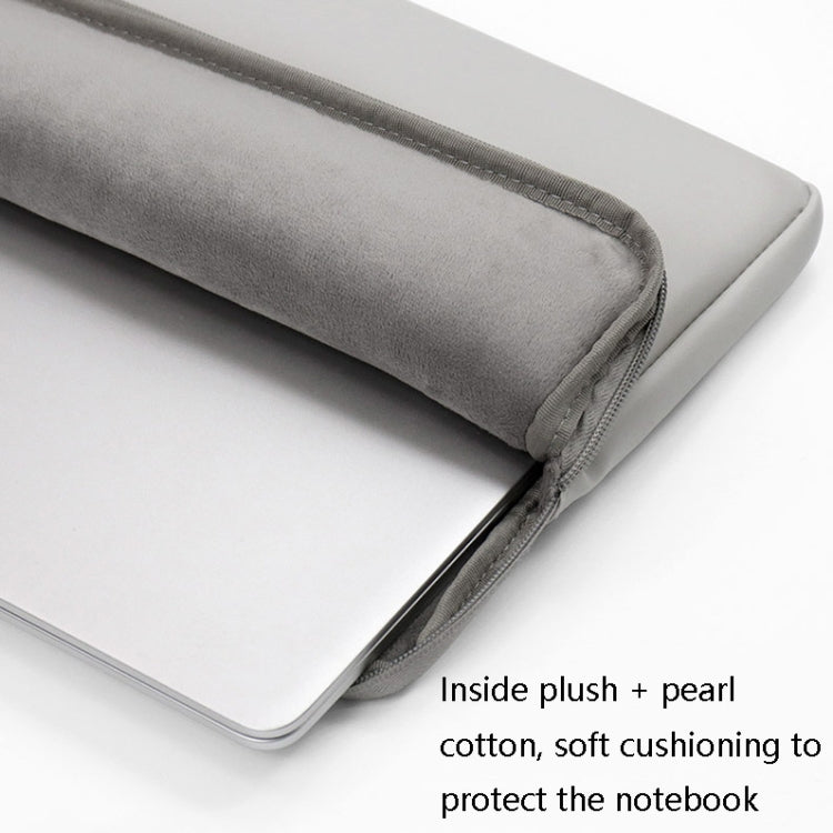 Baona BN-Q001 PU Leather Laptop Bag, Colour: Gray + Power Bag, Size: 13/13.3/14 inch - 14.1 inch by Baona | Online Shopping UK | buy2fix