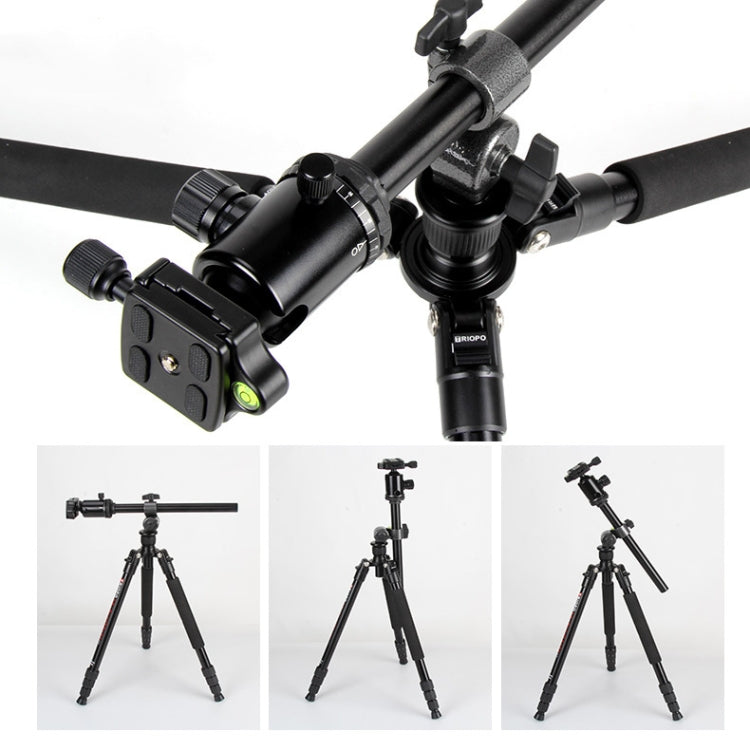 TRIOPO Horizontal Overhead Tripod Heads Multi-directional Central-Axis Lock - Camera Accessories by TRIOPO | Online Shopping UK | buy2fix