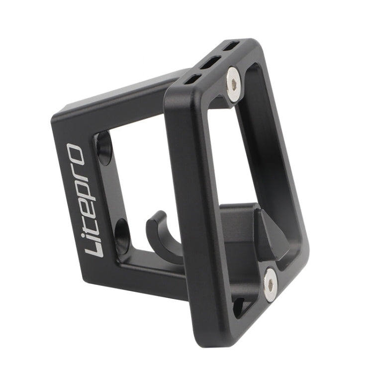 Litepro Split Pig Nose Rest Aluminum Alloy Front Shelf Installed Seat(Black) - Holders by Litepro | Online Shopping UK | buy2fix