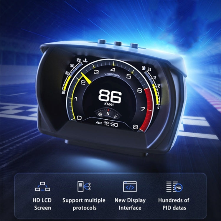 AP-5 Head-Up Display OBD GPS Slope Meter 3 System Driving Computer Modification Code Table - In Car by buy2fix | Online Shopping UK | buy2fix