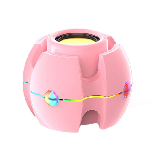 RGB Light Effect Gyro Shape Wireless Bluetooth Audio(Pink) - Mini Speaker by buy2fix | Online Shopping UK | buy2fix