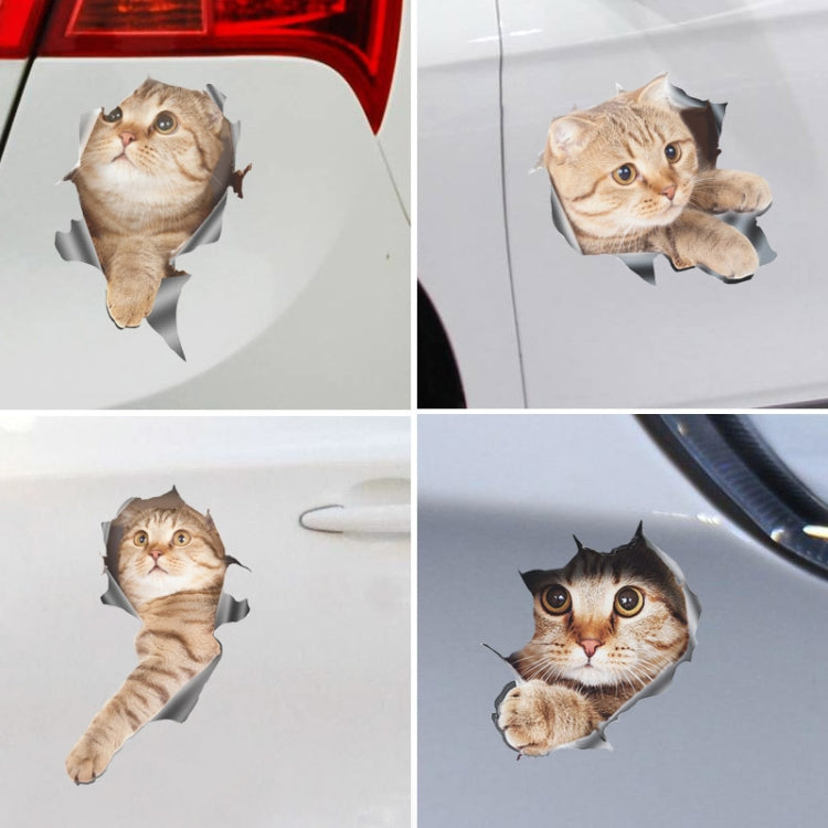 Style 3 Large 3D Stereo Cat Car Sticker Car Body Scratches And Occlusion Stickers - In Car by buy2fix | Online Shopping UK | buy2fix