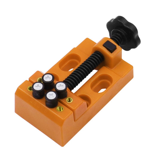 2 PCS Eight-Hole Mini Flat Bench Vise Bodhi Beads Walnut Fixture(Orange) - Others by buy2fix | Online Shopping UK | buy2fix