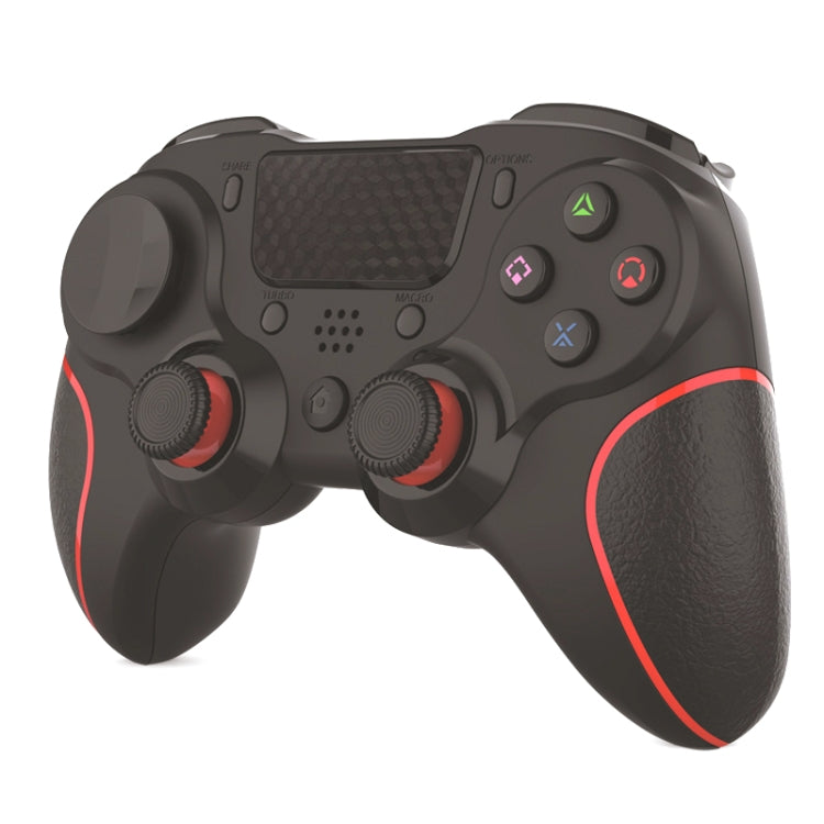 MB-P913 PC Six-Axis Somatosensory Back Key Programming Dual Vibration Bluetooth Gamepad For PS4 Pro(Red Black) - Gamepads by buy2fix | Online Shopping UK | buy2fix