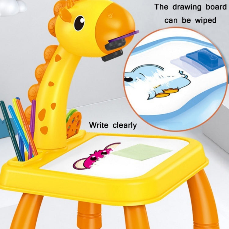 Children Multifunctional Projection Painting Toy Writing Board, wthout Watercolor Pen, Style: Giraffe Yellow - Drawing Toys by buy2fix | Online Shopping UK | buy2fix