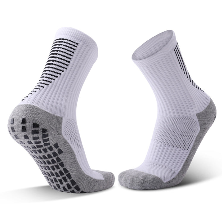 Adult Thick Towel Football Socks Non-Slip Wear-Resistant Tube Socks, Size: Free Size(White) - Outdoor & Sports by buy2fix | Online Shopping UK | buy2fix