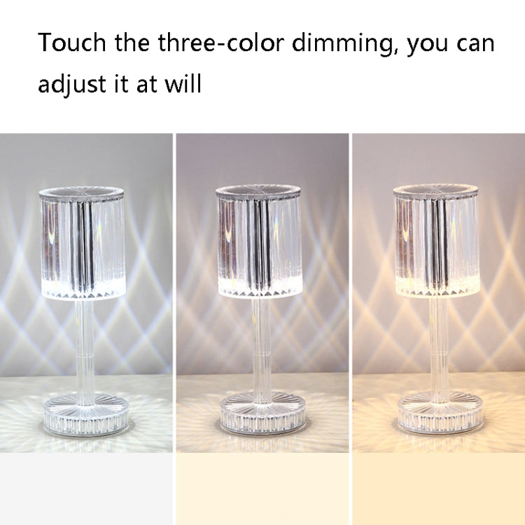 USB Charging Touch Diamond Crystal Table Lamp, Specification: USB Charging(RGB with Remote Control 16 Color)(Transparent) - LED Light by buy2fix | Online Shopping UK | buy2fix
