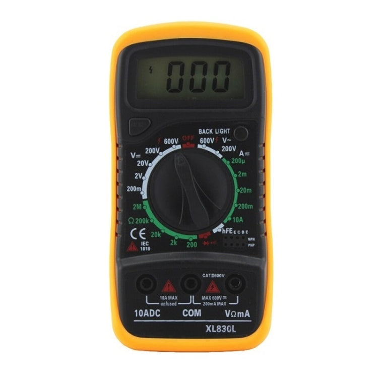 ANENG XL830L Multi-Function Digital Display High-Precision Digital Multimeter, Specification: Bubble Bag Packing(Orange) - Consumer Electronics by ANENG | Online Shopping UK | buy2fix