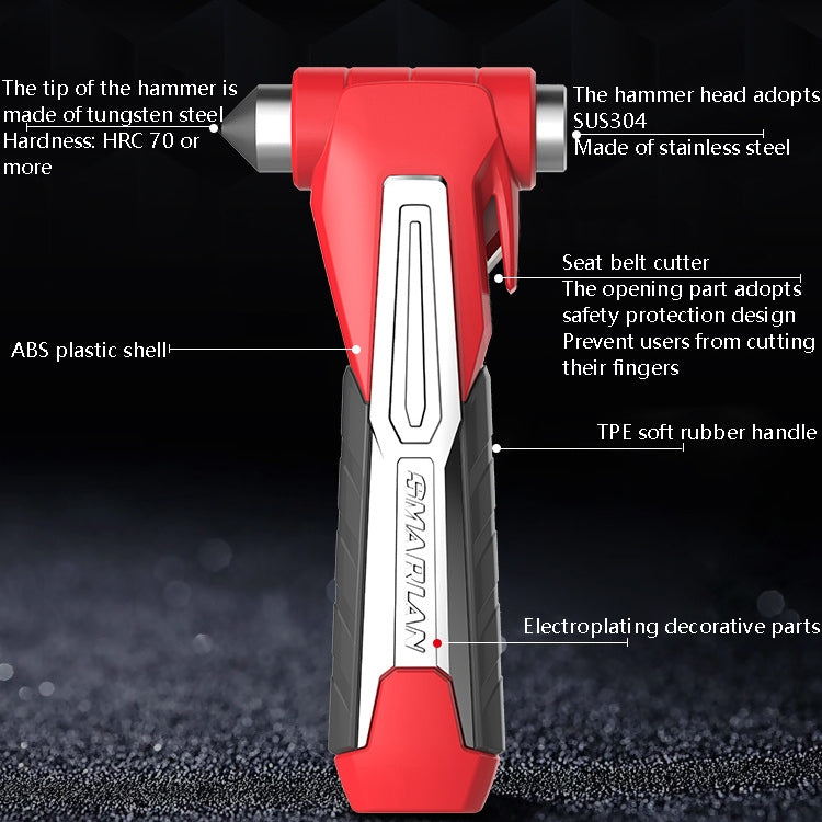 CS-B07 Car Multi-Function Emergency Hammer Fire Escape Hammer(Black) - In Car by buy2fix | Online Shopping UK | buy2fix