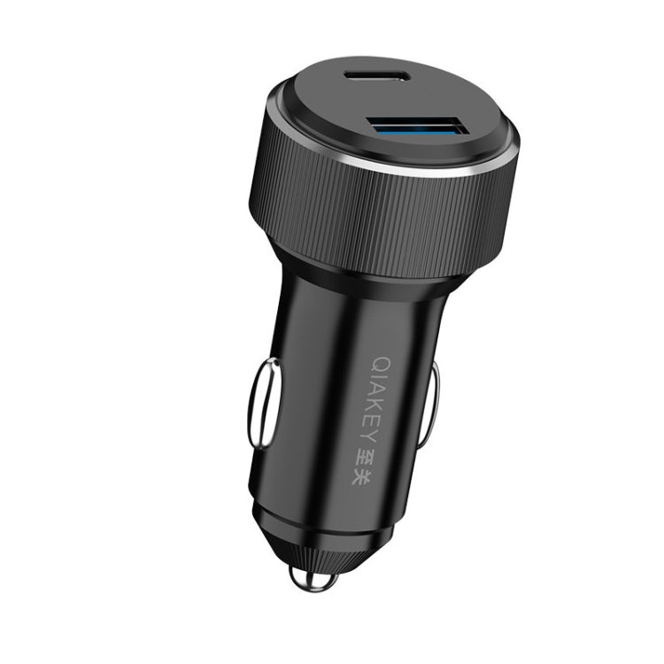 QIAKEY TM319 Dual Port Fast Charge Car Charger - Car Charger by QIAKEY | Online Shopping UK | buy2fix