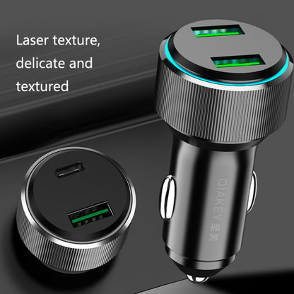 QIAKEY TM319 Dual Port Fast Charge Car Charger - Car Charger by QIAKEY | Online Shopping UK | buy2fix