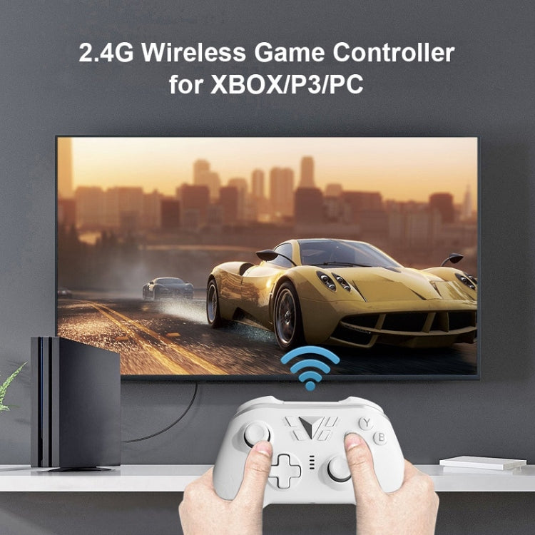 M-1 2.4G Wireless Drive-Free Gamepad For XBOX ONE / PS3 / PC(Silver Gray) - Gamepad by buy2fix | Online Shopping UK | buy2fix