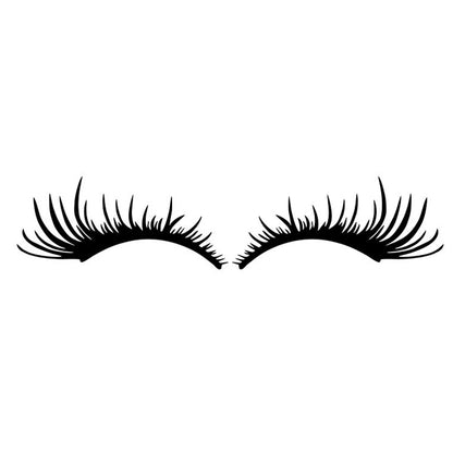 5 Pairs Car Big Lamp Eyebrow Sticker Sexy Eye Eyelash Car Sticker(Black) - In Car by buy2fix | Online Shopping UK | buy2fix