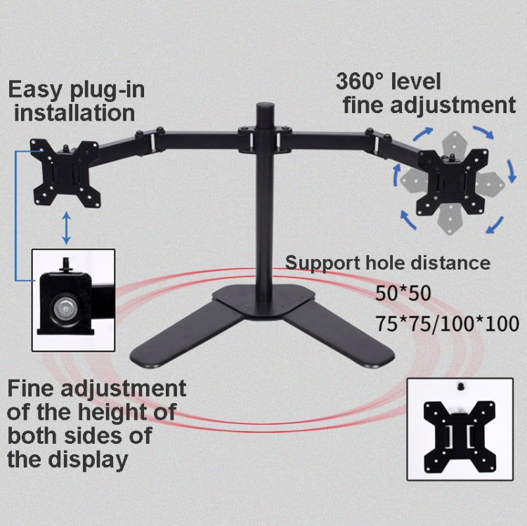 Desktop Lifting Monitor Stand Bracket Four Screen Table Clip - Consumer Electronics by buy2fix | Online Shopping UK | buy2fix