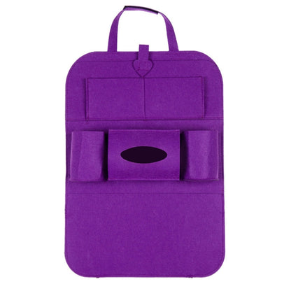 Thicken Felt Cloth Car Seat Storage Bag(Purple) - In Car by buy2fix | Online Shopping UK | buy2fix