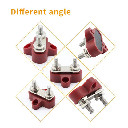 Double Terminal Block Spiral Fixed Wire Connector, Color: M6 Red - In Car by buy2fix | Online Shopping UK | buy2fix