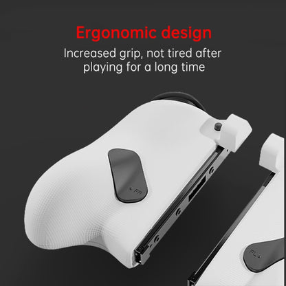 MOBAPAD M6 Left & Right Gamepad Game Handle Grip For Switch Joy-con / Switch OLED(White) - Toys & Hobbies by MOBAPAD | Online Shopping UK | buy2fix