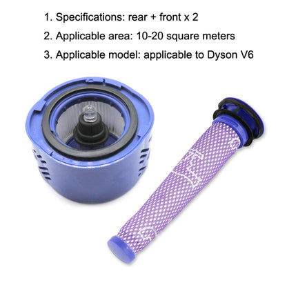 3 in 1 Filter Accessories For Dyson V6 - Consumer Electronics by buy2fix | Online Shopping UK | buy2fix