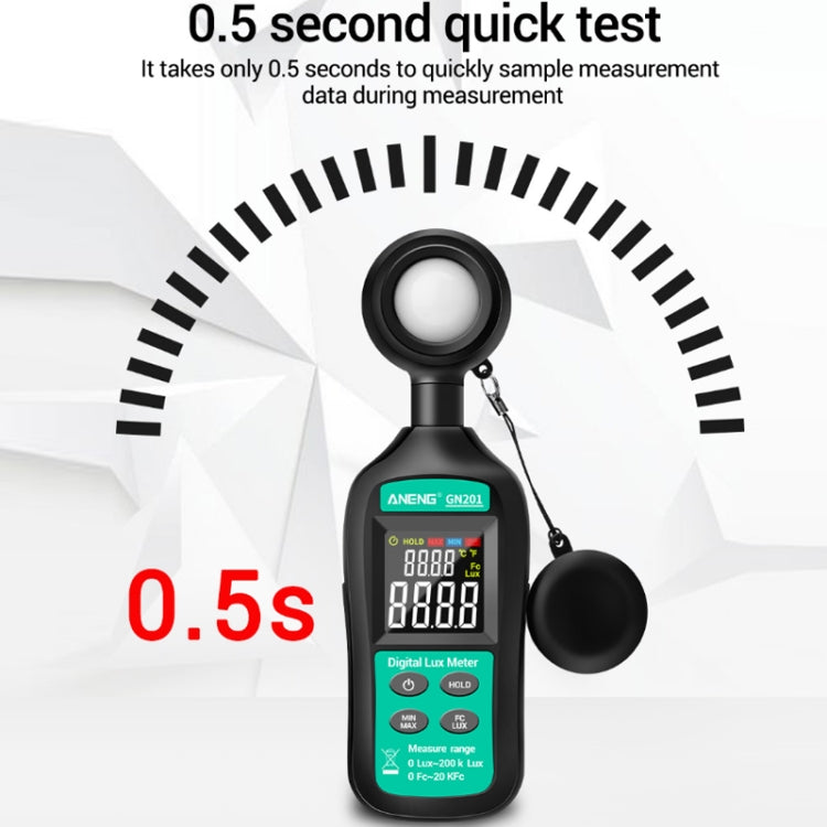 ANENG GN-201 High Precision Handheld Light Meter - Consumer Electronics by ANENG | Online Shopping UK | buy2fix