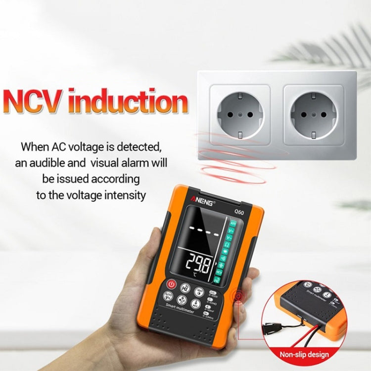 ANENG Automatic Intelligent High Precision Digital Multimeter, Specification: Q60 Intelligent(Orange) - Consumer Electronics by ANENG | Online Shopping UK | buy2fix