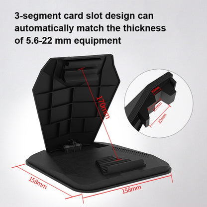 Car Sunshade Anti-Reflective Phone Tablet Holder Compatible with Folding Screen Phones(Matte Black) - In Car by buy2fix | Online Shopping UK | buy2fix