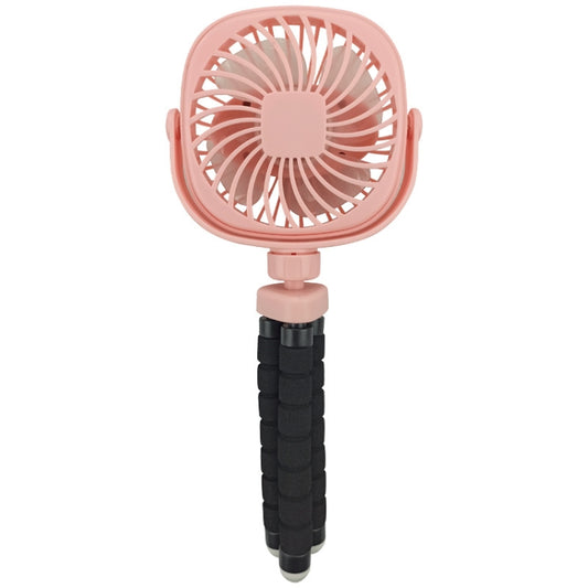Octopus Stroller Deformation Fan Desktop Portable Handheld USB Small Fan, Colour: 1200mAh Pink - Consumer Electronics by buy2fix | Online Shopping UK | buy2fix