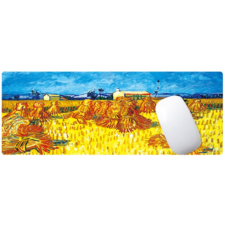 300x800x5mm Locked Am002 Large Oil Painting Desk Rubber Mouse Pad(Fisherman) - Mouse Pads by buy2fix | Online Shopping UK | buy2fix