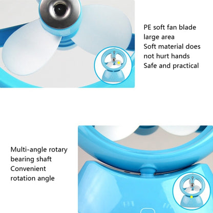 Mini USB Rechargeable Spray Fan Student Dormitory Office Desktop Mute Fan(Glossy White) - Consumer Electronics by buy2fix | Online Shopping UK | buy2fix