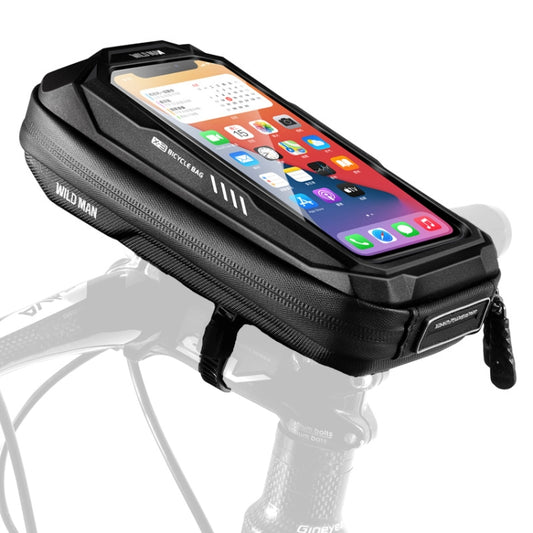 WILD MAN X3 0.5L EVA Hard Shell Bicycle Touch Screen Phone Bag(Black) - Bicycle Bags by WILD MAN | Online Shopping UK | buy2fix