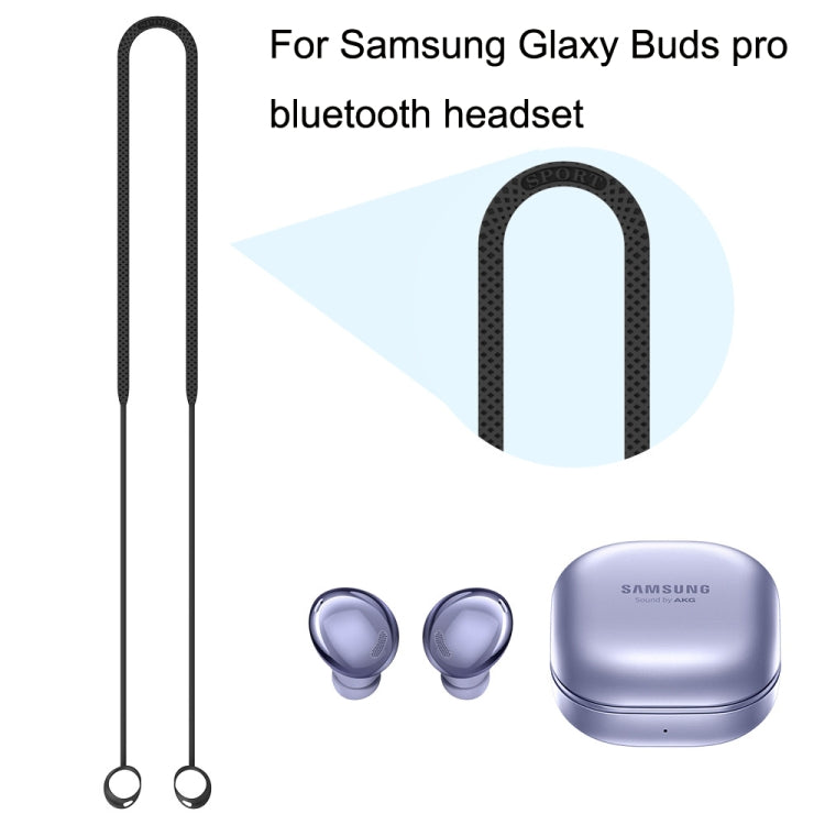 2 PCS Bluetooth Earphone Silicone Anti-Lost Cord For Samsung Glaxy Buds Pro(Blue) - Apple Accessories by buy2fix | Online Shopping UK | buy2fix
