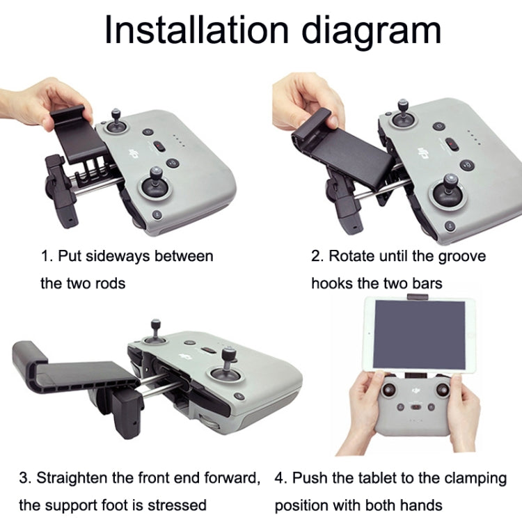 RC Tablet Extension Bracket For DJI Mavic 3 / Air 2 / Air 2S / Mini 2, Style: Large+Type-c Line - DJI & GoPro Accessories by buy2fix | Online Shopping UK | buy2fix