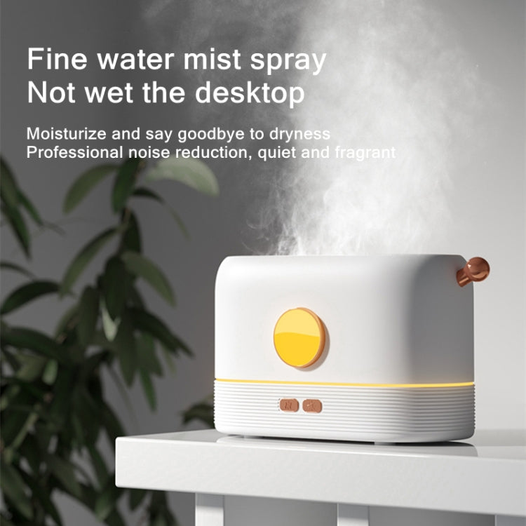 JF801 Desktop Simulation Flame Aroma Diffuser Humidifier, Color: Monochrome Light-White - Home & Garden by buy2fix | Online Shopping UK | buy2fix