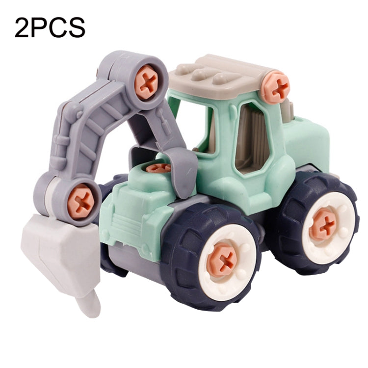 2PCS LXB-418 Removable Assembly Simulation Engineering Vehicle Model(Drilling Machine) - Model Toys by buy2fix | Online Shopping UK | buy2fix