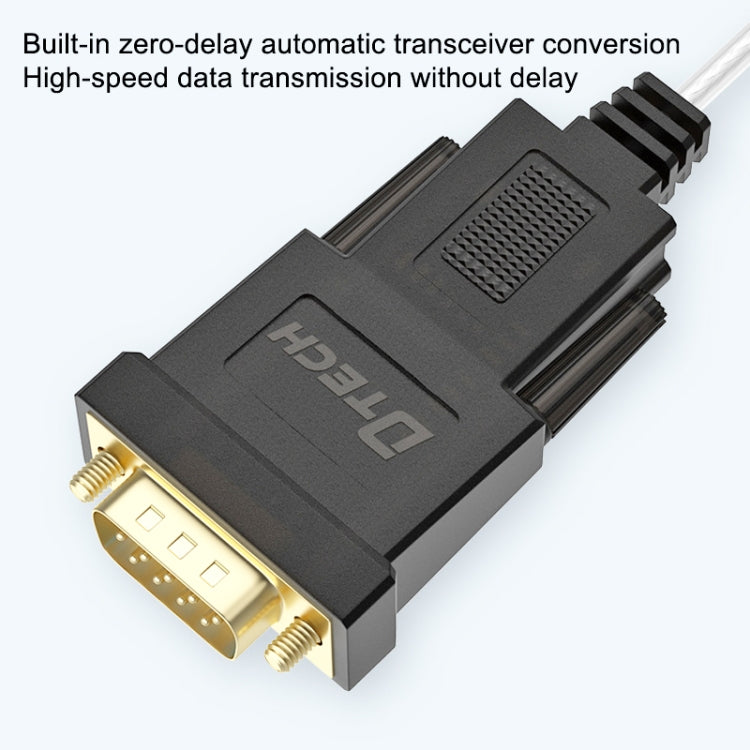 DTECH DT-5002F 1m USB To RS232 Serial Line DB9 Needle COM Port - RS485 / RS232 Series by DTECH | Online Shopping UK | buy2fix