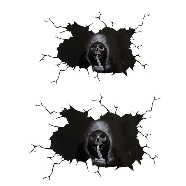 5PCS Halloween Horror Skull Car Window Sticker, Size:, Color: 30x20cm - In Car by buy2fix | Online Shopping UK | buy2fix