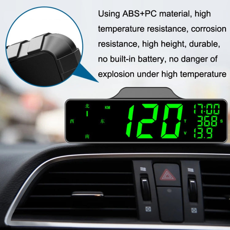 8.0 Inch Screen Car HUD Car Head-up Display Compass Multifunction GPS Speedometer - In Car by buy2fix | Online Shopping UK | buy2fix