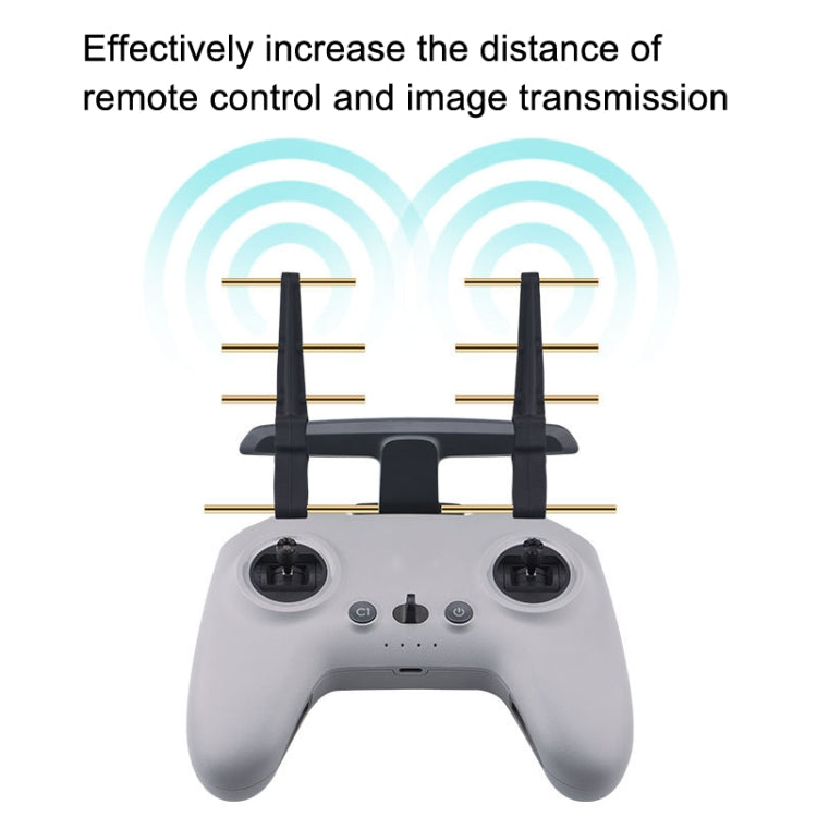 BRDRC Remote Control Eight Wood Antenna Signal Enhancer Suitable For DJI FPV Combo(Gray Red Copper) - Other Accessories by BRDRC | Online Shopping UK | buy2fix