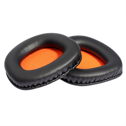 2 PCS Slow Rebound Sponge Headphone Cover Cushion For DAREU EH712/EH715(Black Orange Net) - Apple Accessories by buy2fix | Online Shopping UK | buy2fix