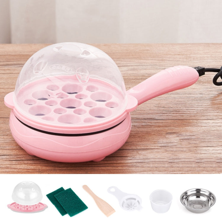 350W Electric Egg Omelette Cooker Frying Pan Steamer Cooker,EU Plug,Style: Single Layer Set Pink - Electric Skillets by buy2fix | Online Shopping UK | buy2fix