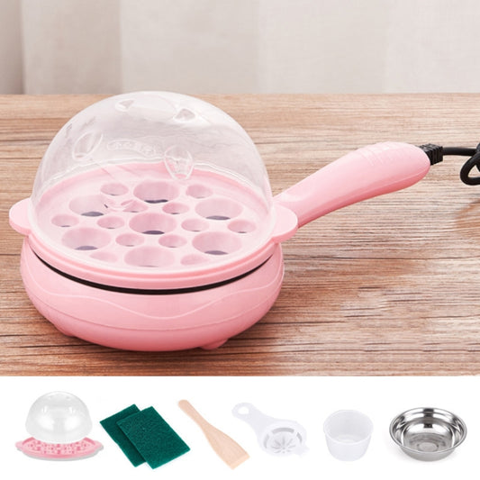 350W Electric Egg Omelette Cooker Frying Pan Steamer Cooker,EU Plug,Style: Single Layer Set Pink - Home & Garden by buy2fix | Online Shopping UK | buy2fix